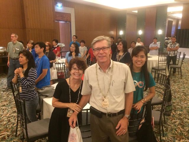 Sharon, Dennis and Theary at the 2015 Asian Mission Forum, Palawan, Philippines