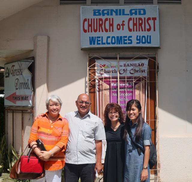 Upon arrival to the Philippines we spent the night in the lovely home of our dear friends, Chito and Tess Cusi. Sunday morning we joined them for worship