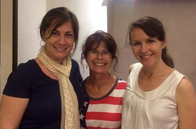 Natalie Hayes, Sharon and Cheryl Wheeler, former resident missionary to Cambodia