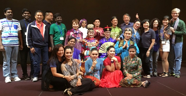 photo op after cultural performance at the 2016 Asian Mission Forum